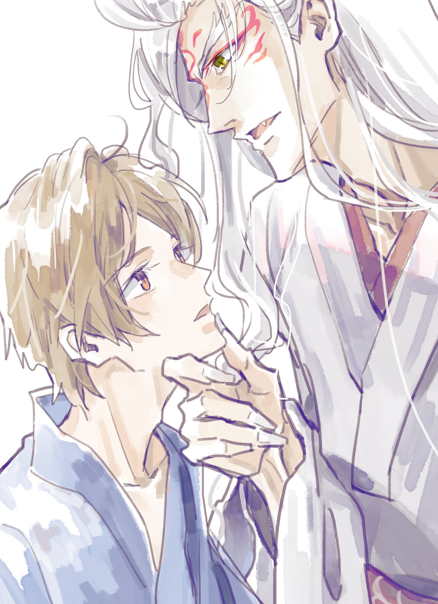 夏目友人帐斑夏这个斑夏互攻真的太带帅了图二有点搞笑.绘：naifu_katta