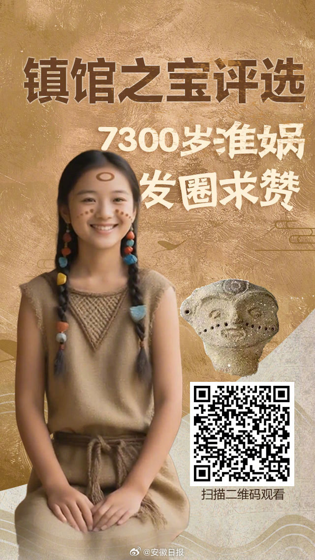 #安徽镇馆之宝评选#【7300岁淮娲发圈求赞啦！】阜阳二十八宿圆盘的旋转仿佛开启