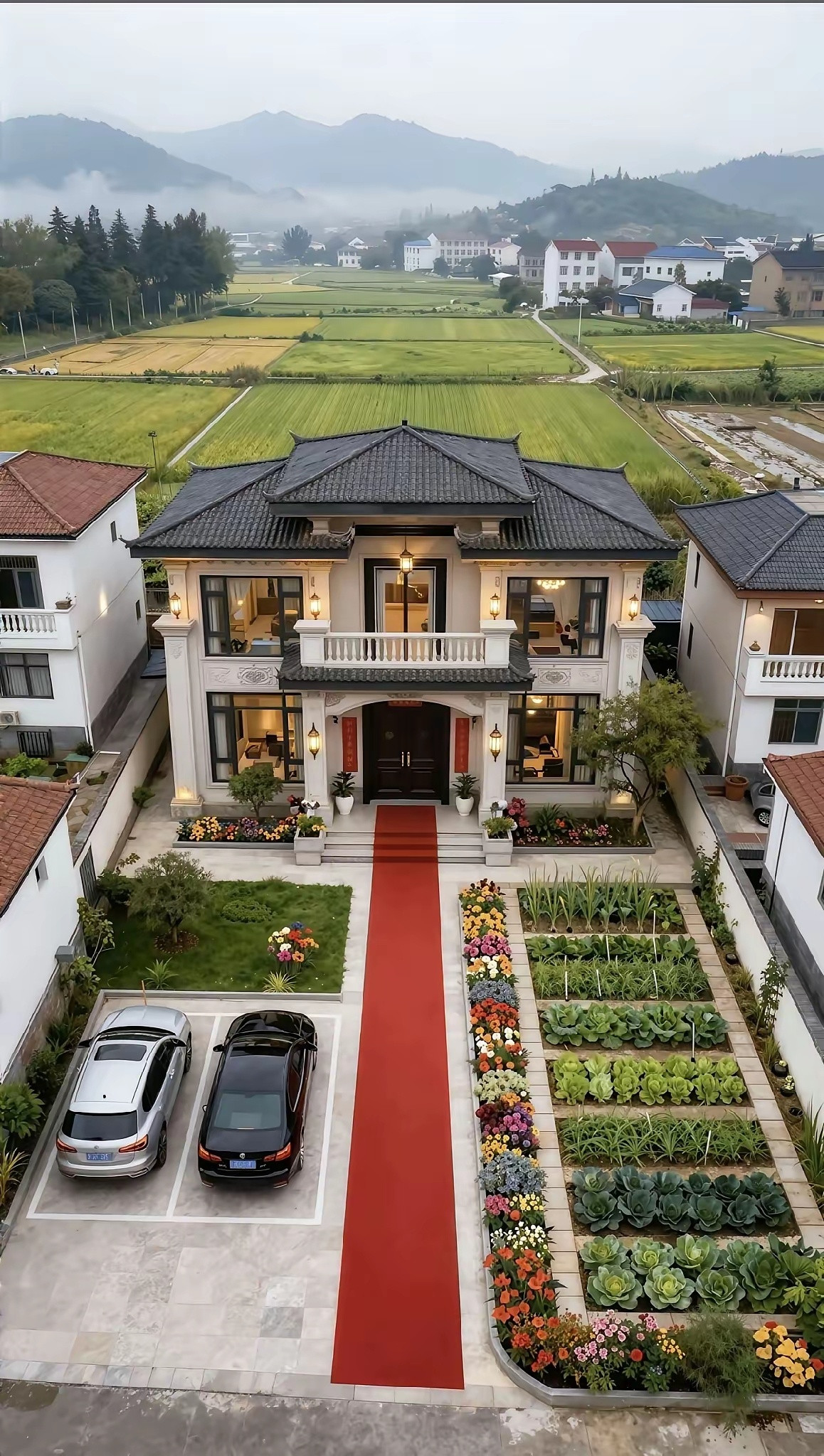 理想型的农村自建房。