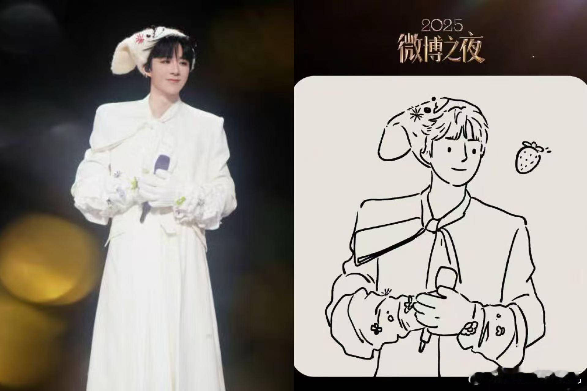 秒猜刘宇宁李一桐微博之夜真的是秒猜刘宇宁李一桐，两个人和漫画版真的是一模一样呀