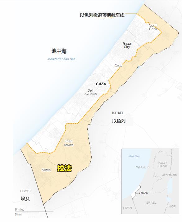 加沙废墟下仍在战斗！图一是以色列国防部发布的地图，根据停火协议，以军同意撤退到