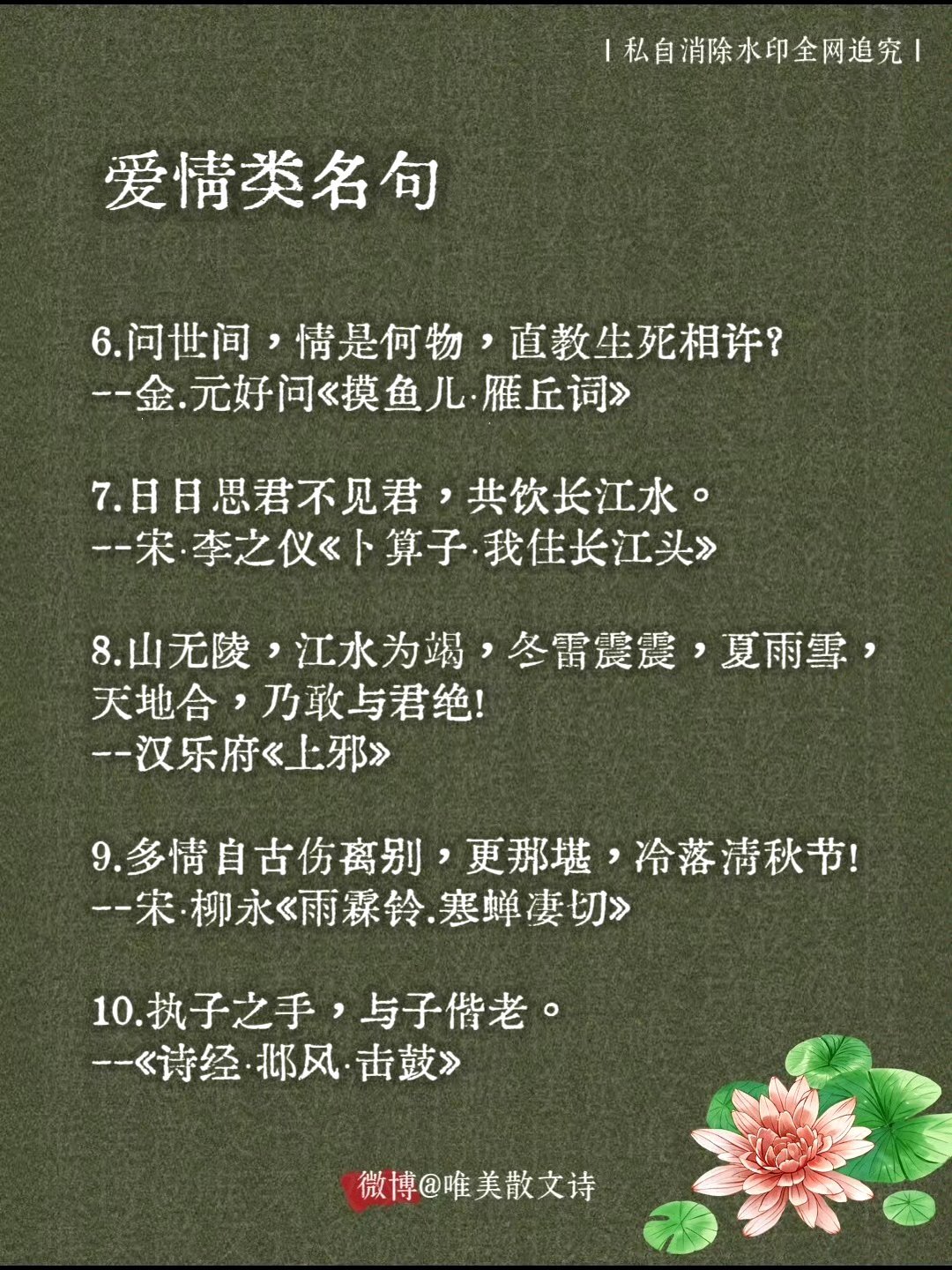 “一生必背的50句千古名句，让你“腹有诗书气自华。”