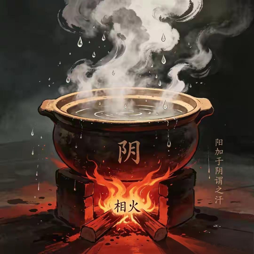 阳化气阴成型一切结节、肌瘤、囊肿，本质大多是阴寒痰瘀凝聚而成。有形的包块属阴，必