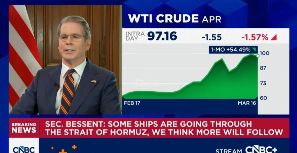 贝森特的生意经原来是这么算的：华盛顿在压制油价上涨，以免俄罗斯获得超额收入