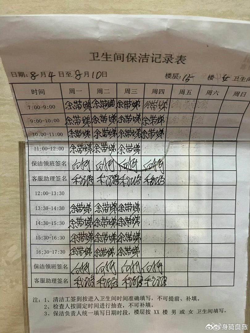 看到厕所签名表清洁阿姨的名字真的很心酸老师为什么能发现家长签名是假的