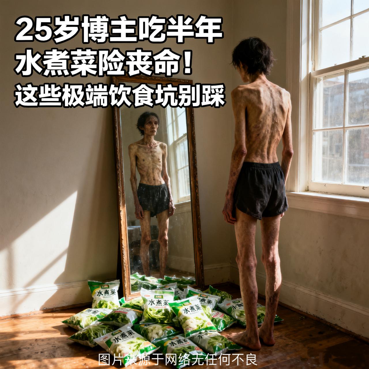 25岁博主吃半年水煮菜险丧命！这些极端饮食坑别踩水煮菜竟能吃坏胰腺？最近一则