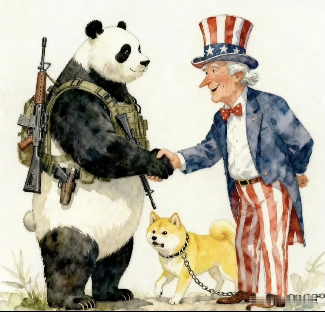 真的太形象了！直接喊话老美：你要是不管好自己的狗，那我们就要杀狗，全村吃狗肉了！