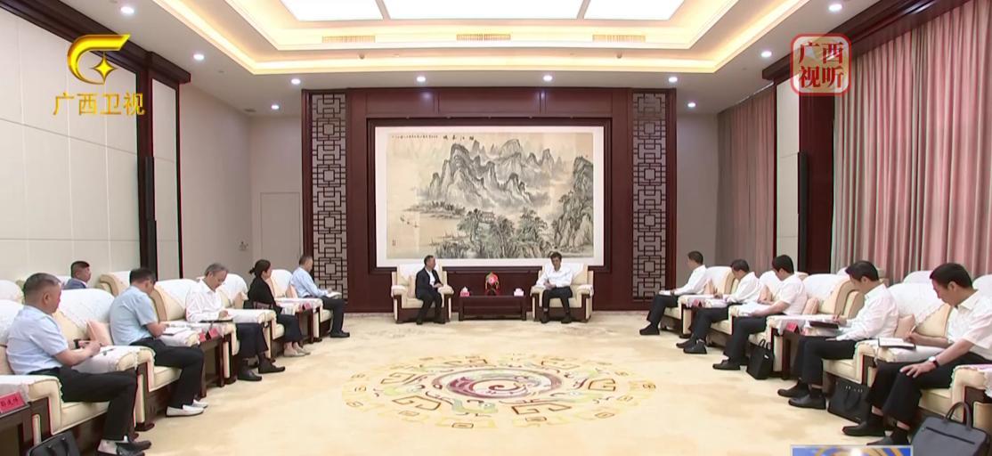6月11日，广西壮族自治区领导在南宁会见杭州锦江集团董事局主席钭正刚一行。据小