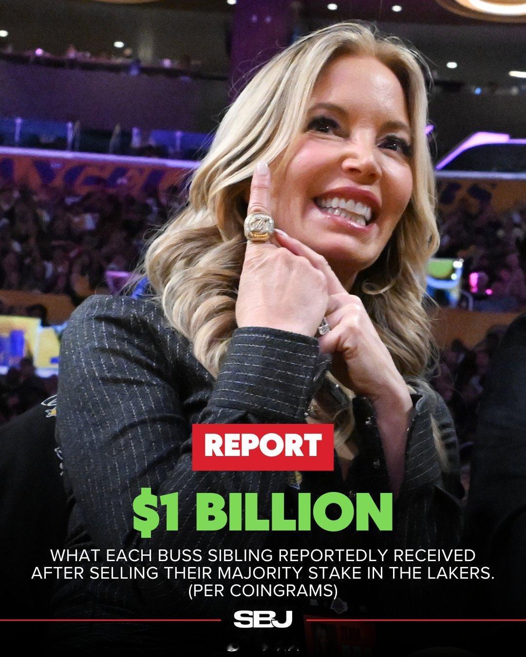 Coingrams消息，巴斯家族的转手已经正式完成，老巴斯的六个孩子每人分到了约