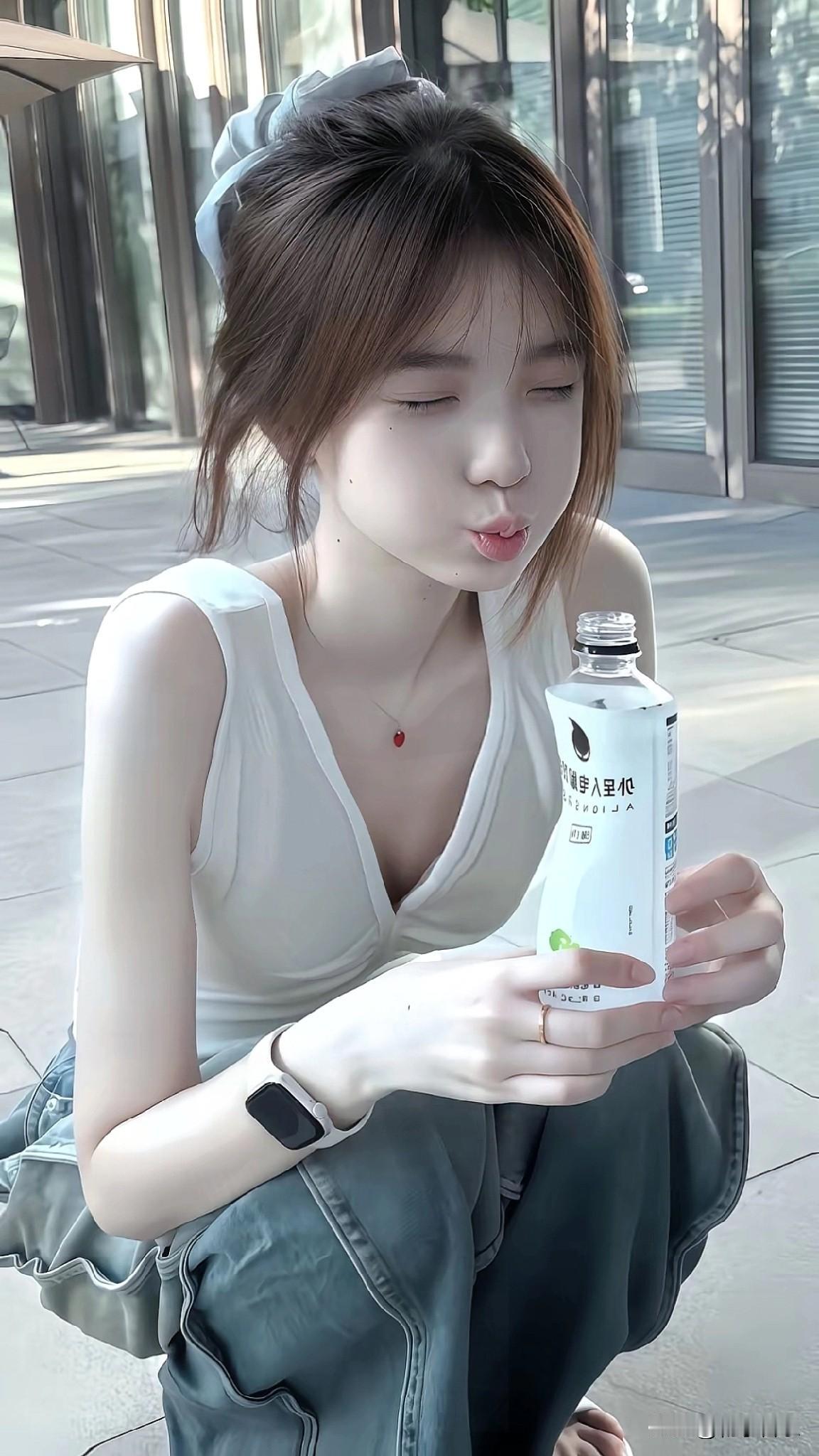 穿清新白衫，喝冰气泡水，夏日的快乐就是这么简单。晒图笔记大赛今日分享随手拍照片