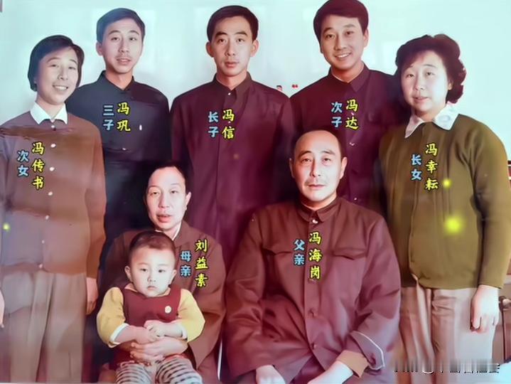 这是著名的相声和小品演员:冯巩，老师的全家福照片。可以看到，冯巩老师家里的兄弟