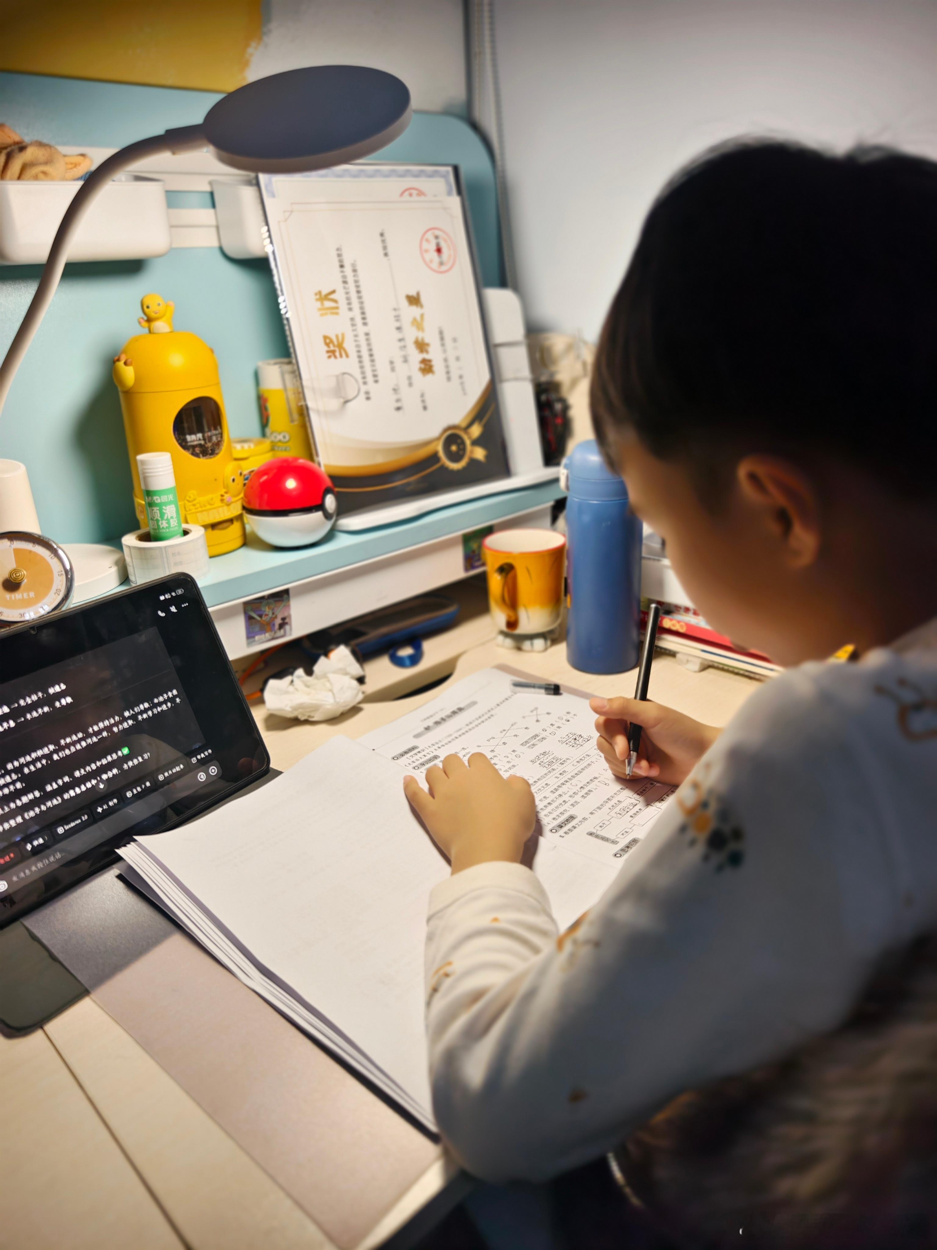 后天要开学报道了，早上突然发现有一份语文练习没写，总的27张A4纸，只能直接念答