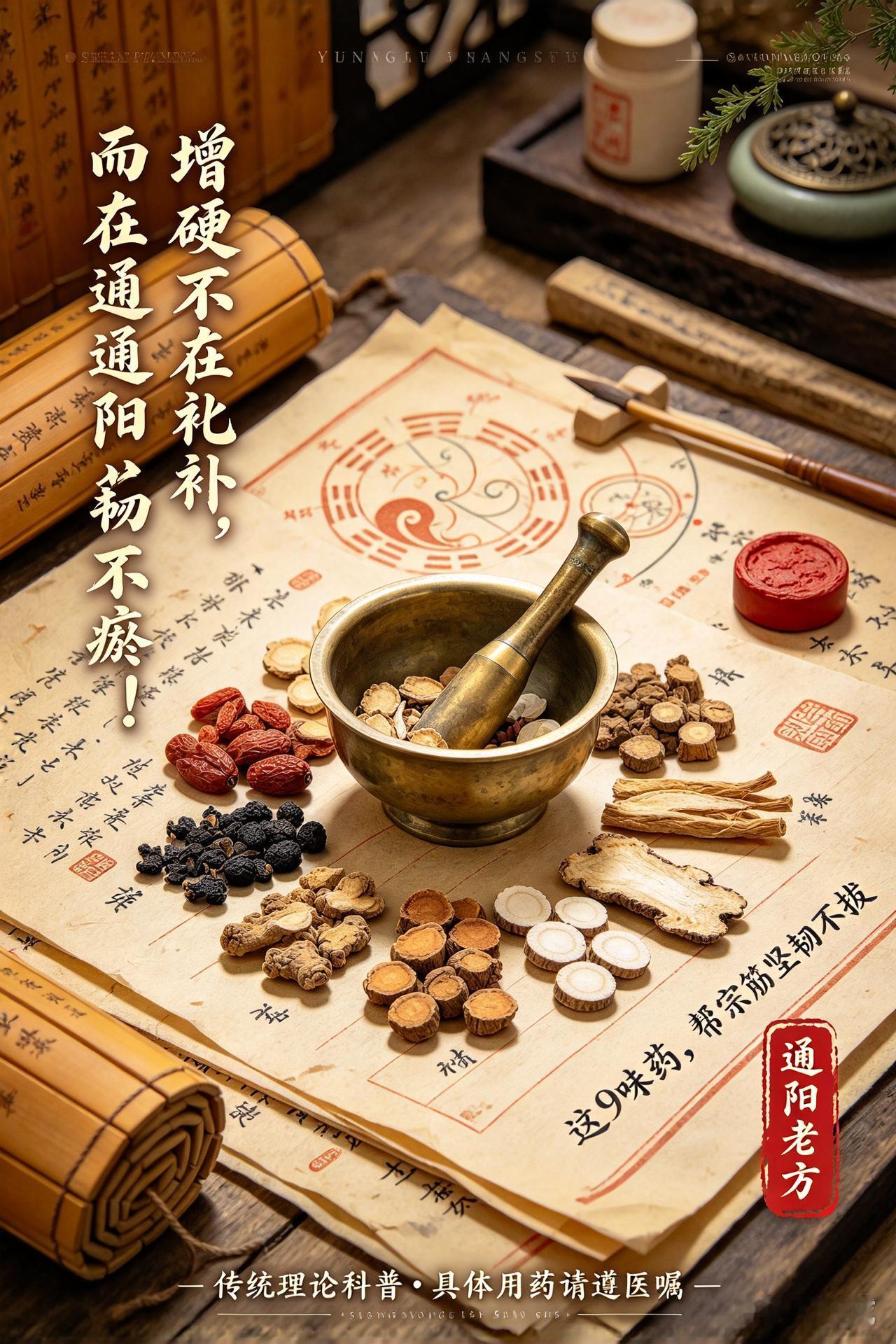 增硬不在补，而在通阳化瘀！这9味药，帮宗筋坚韧不拔很多人一遇到硬度不够，第一反
