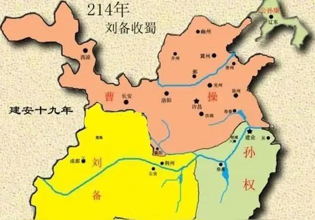 都说三国时蜀国最弱，好像并不符合事实吧。你们看，论版图，蜀国虽比魏国小，但是比