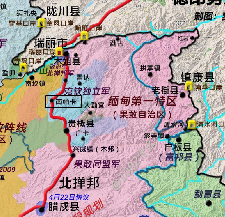 果敢同盟军依旧控制南帕卡镇部分地区！众所周知，南帕卡镇是克钦独立军的地盘，不