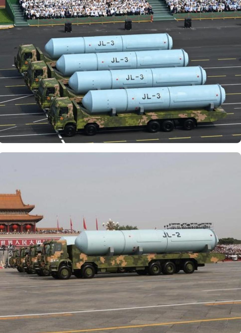 巨浪-2和巨浪-3，从外观看没有任何变化。发射筒的尺寸一模一样，线缆槽和检查