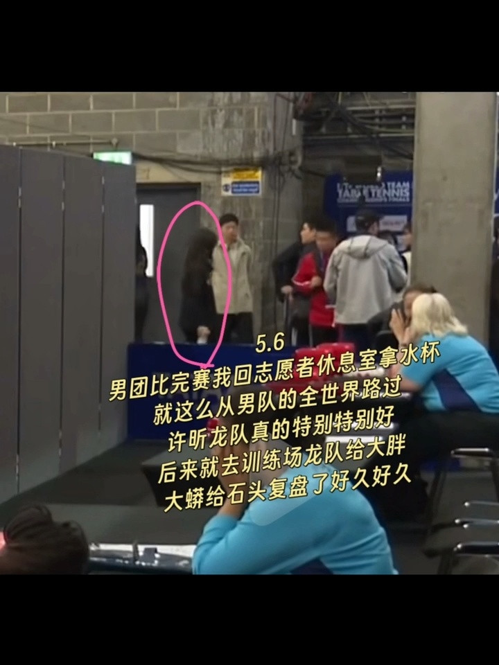 志愿者的世乒赛工作回顾vlog里马龙淘汰赛阶段每天陪着男队给他们复盘鼓励
