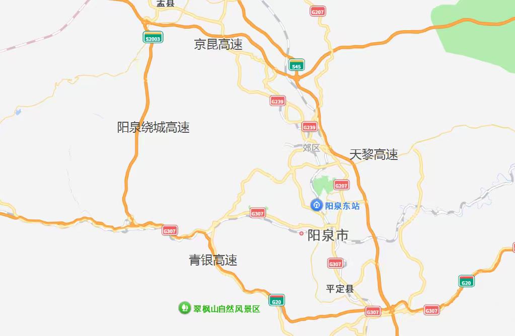 山西特色:市市都有绕城高速山西各地级市普遍建成城市绕城高速，是当
