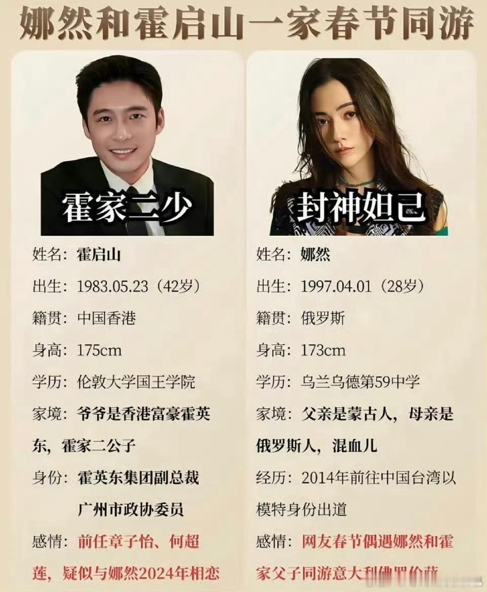 曝霍启山和娜然要结婚了霍启山和娜然好像要结婚了，传婚期地点都有爆料爆料说11月