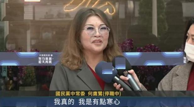 国民党首位陆配中常委何鹰鹭退党？玩真的还是表愤怒？何鹰鹭5点意见表达不满，批评国
