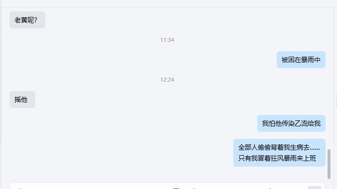 唉！全公司就剩两独苗在发货。