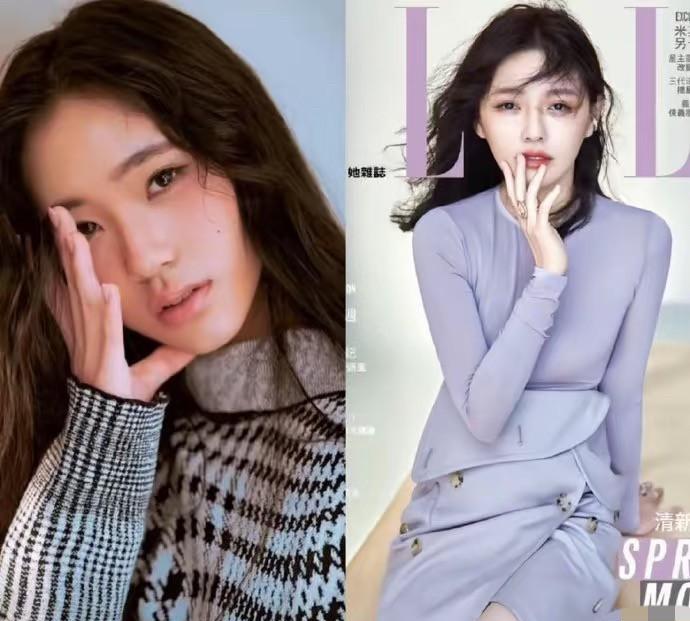 小s二女儿lily拍同款造型封面上同一家杂志，致敬自己的姨妈大s……lily模