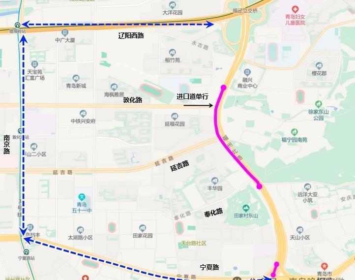 近日,作为青岛双山隧道及南延配套工程重要建设内容的福州路(辽阳路-江西路段)路口