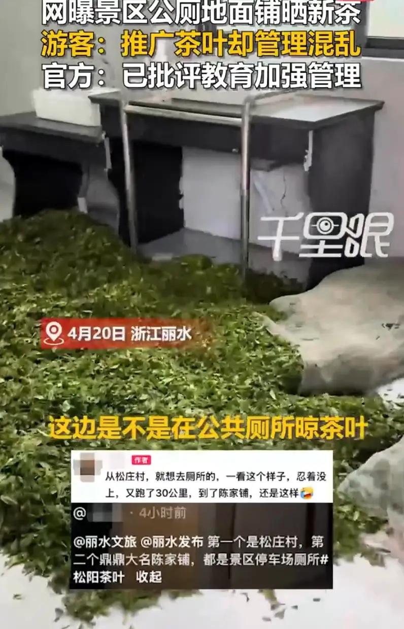 🌞这下事情闹大了！浙江丽水，一女子去景区游玩，期间闹肚子想上厕所，结果推开