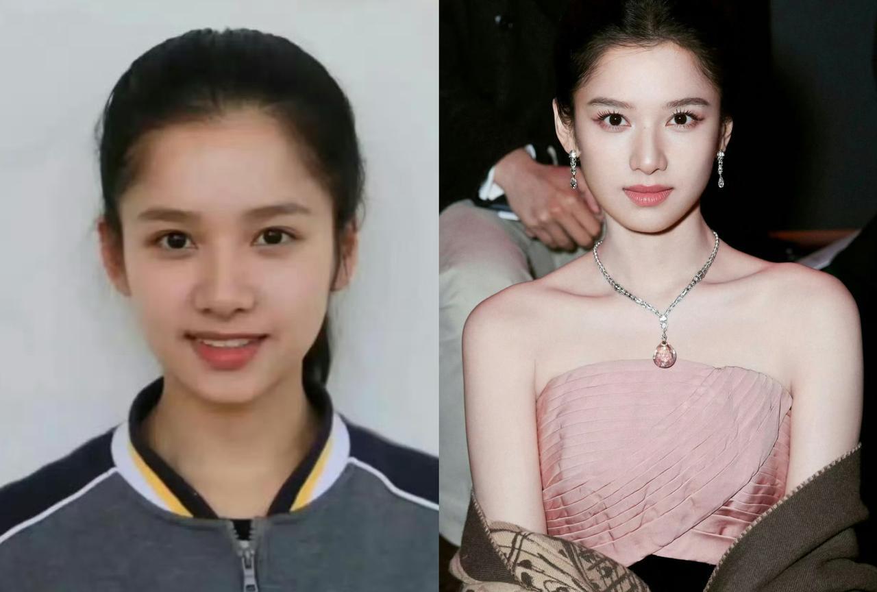 张婧仪这个姑娘不能细看，也不能看以前的照片，因为你会发现她之前的样子跟现在的