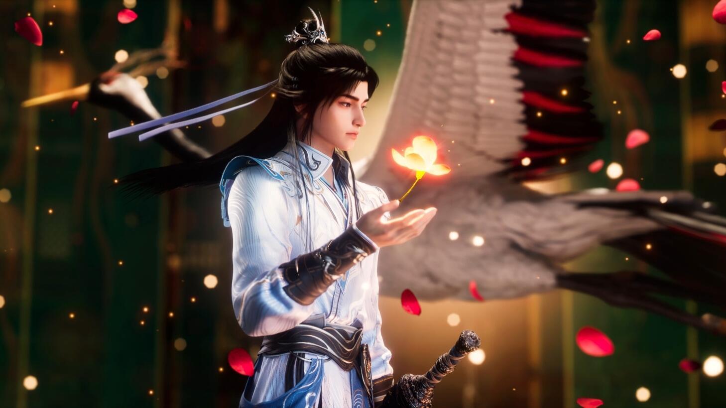 择天记3D动画开播陈长生徐有容的CP线是刻在宿命里的吧！少时初见的惊鸿一瞥，成了