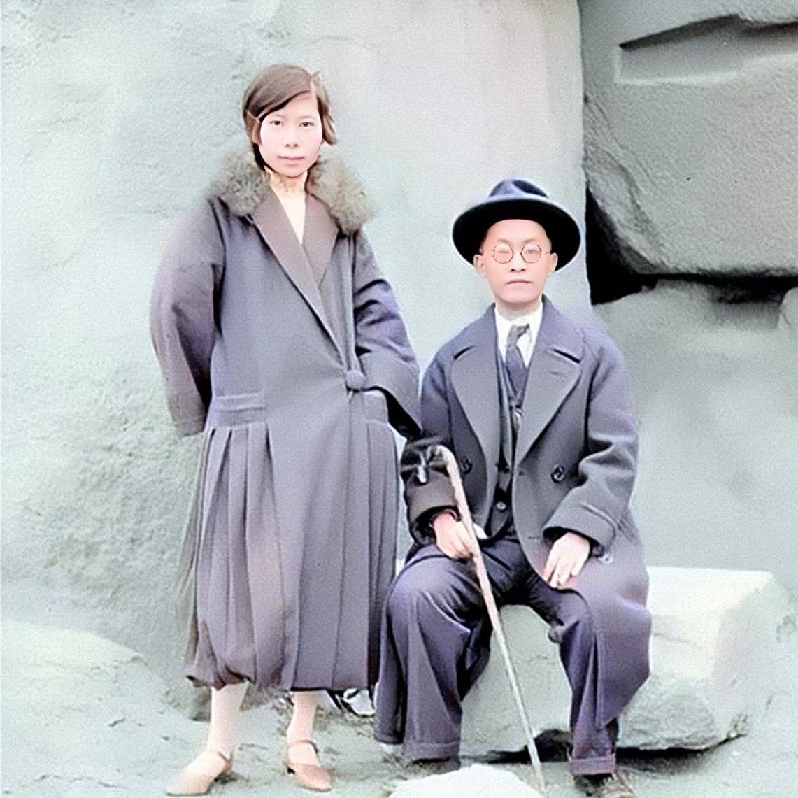 1928年，胡汉民与女儿胡木兰，留下了一张颇为罕见的合影，身为胡汉民的女儿，胡木