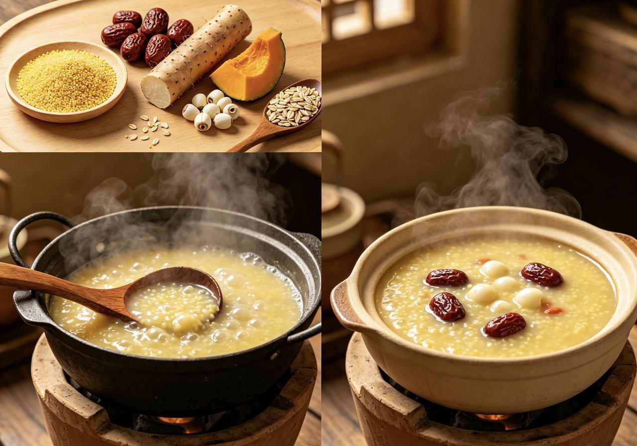 一碗热腾腾的小米粥，自古就是养胃佳品。但搭配得当，效果更佳！1.山药山药