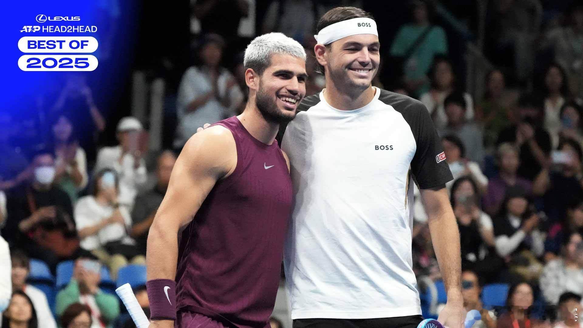 ATP年度对决回顾👉🏻阿尔卡拉斯3-1弗里茨温网半决赛：阿尔卡拉斯