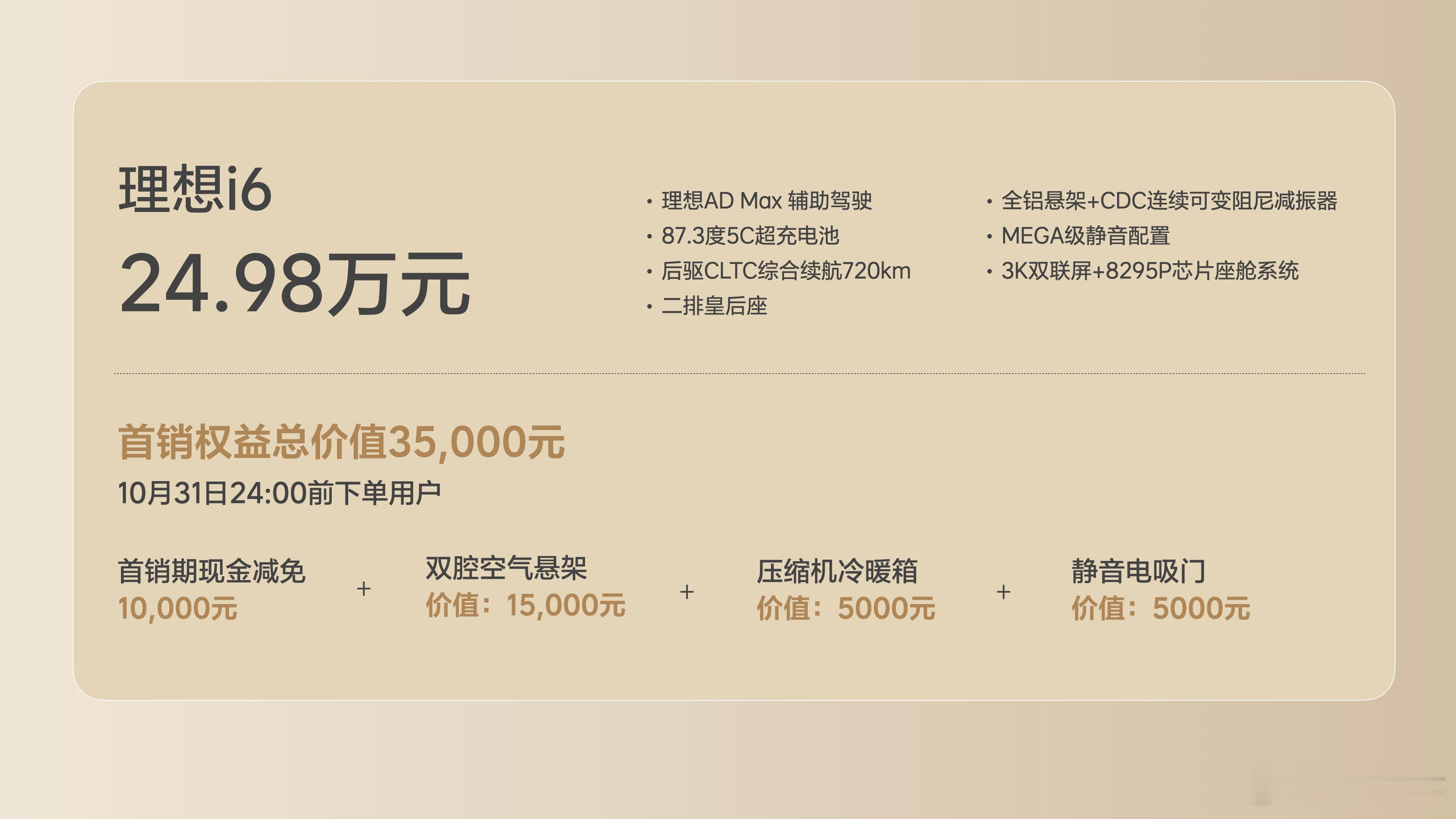 理想i624.98万的价格和权益也太猛了，我的理想L6咋办[哭哭][哭哭]理想