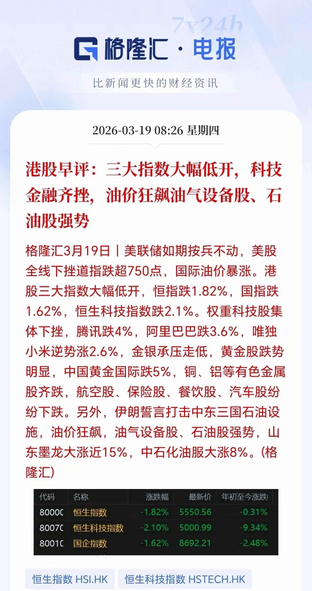 美国那边在打仗，也没降息，股市该咋走还咋走，没见多大波澜。再看咱们这边，中概股跌