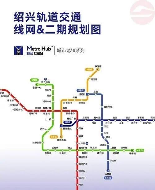 绍兴轨道交通线网（含绍兴地铁3号等二期规划图2026.01）​​​
