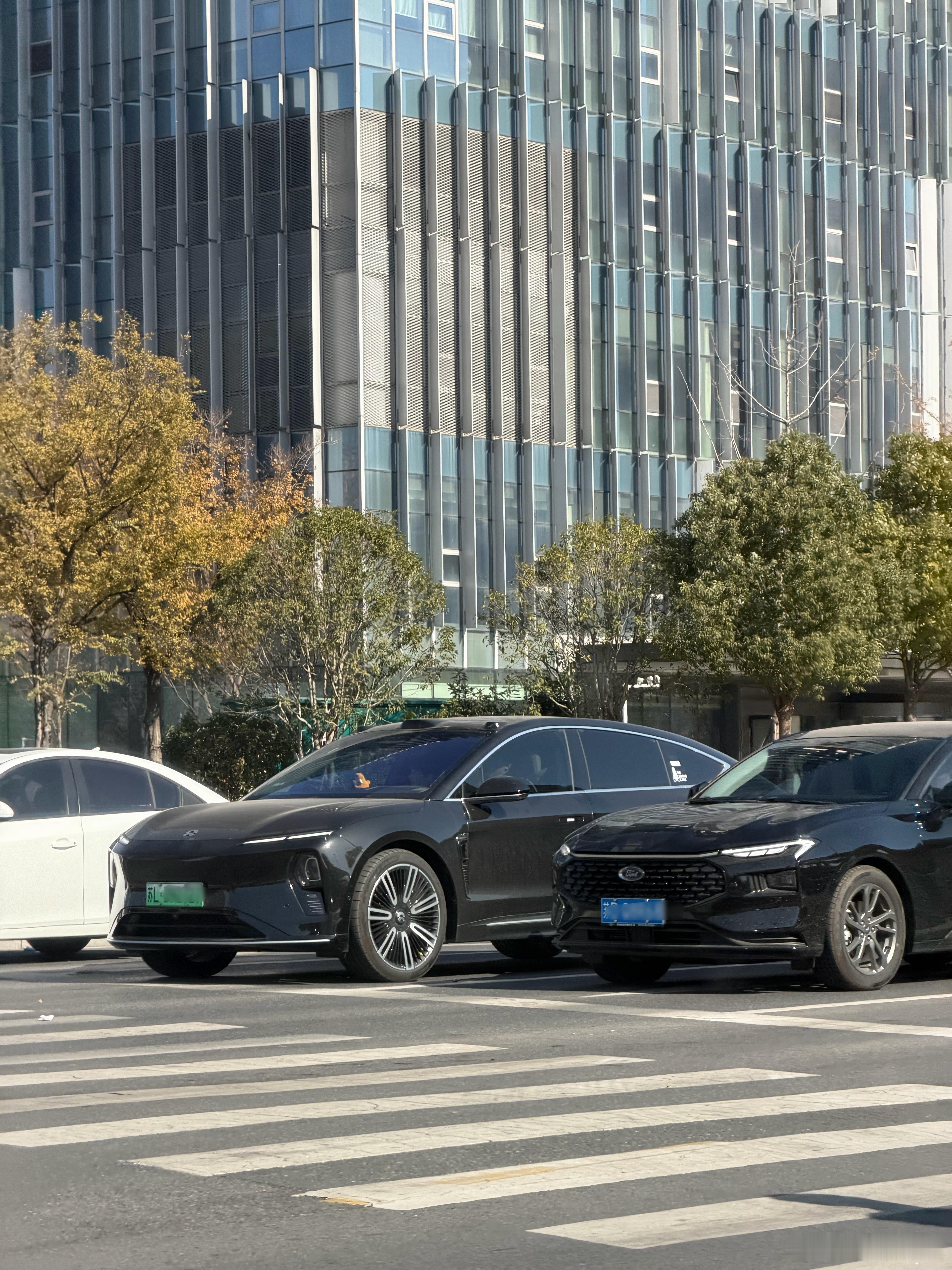 刚才出门一会儿遇到了不少蔚来，甚至有一台ET9，多台5566，和一台乐道60。L