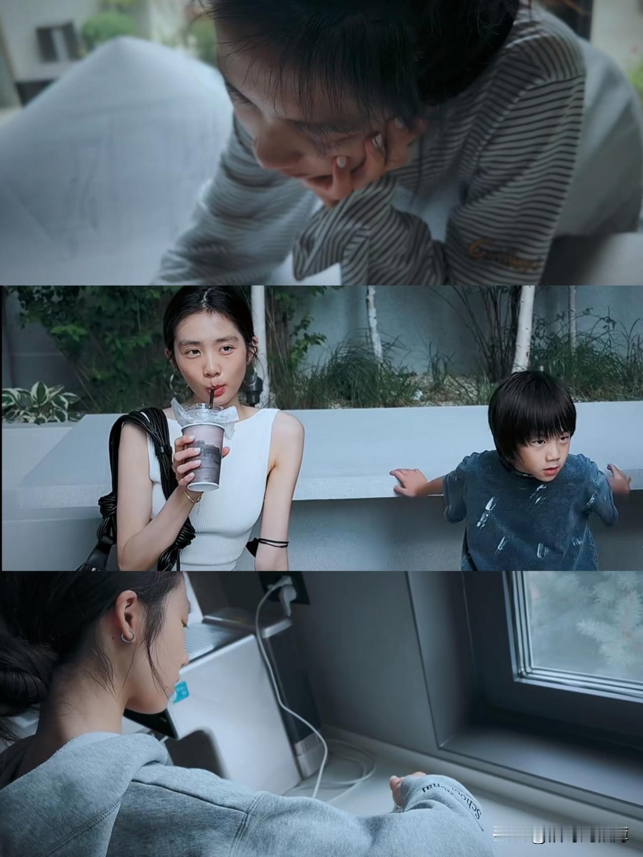 黄多多弟弟也太像孙莉了，他家基因真是太好了，多多和妹妹各有各的美，弟弟这样单眼皮