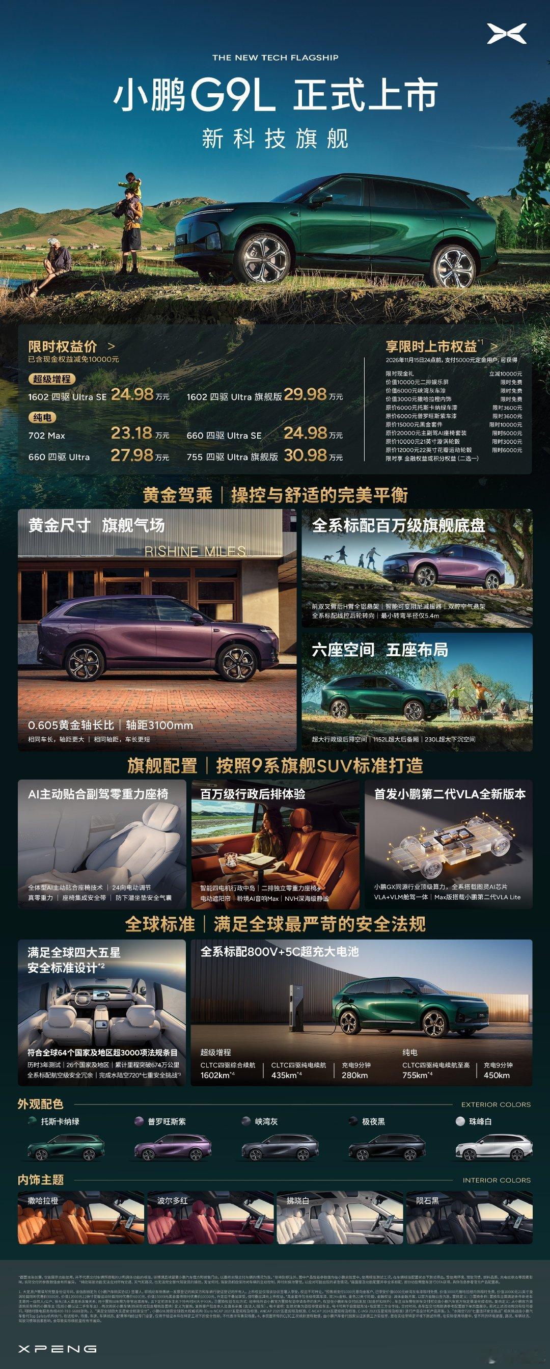 小鹏G9L上市了，噼里啪啦掀桌子[捂脸哭]​