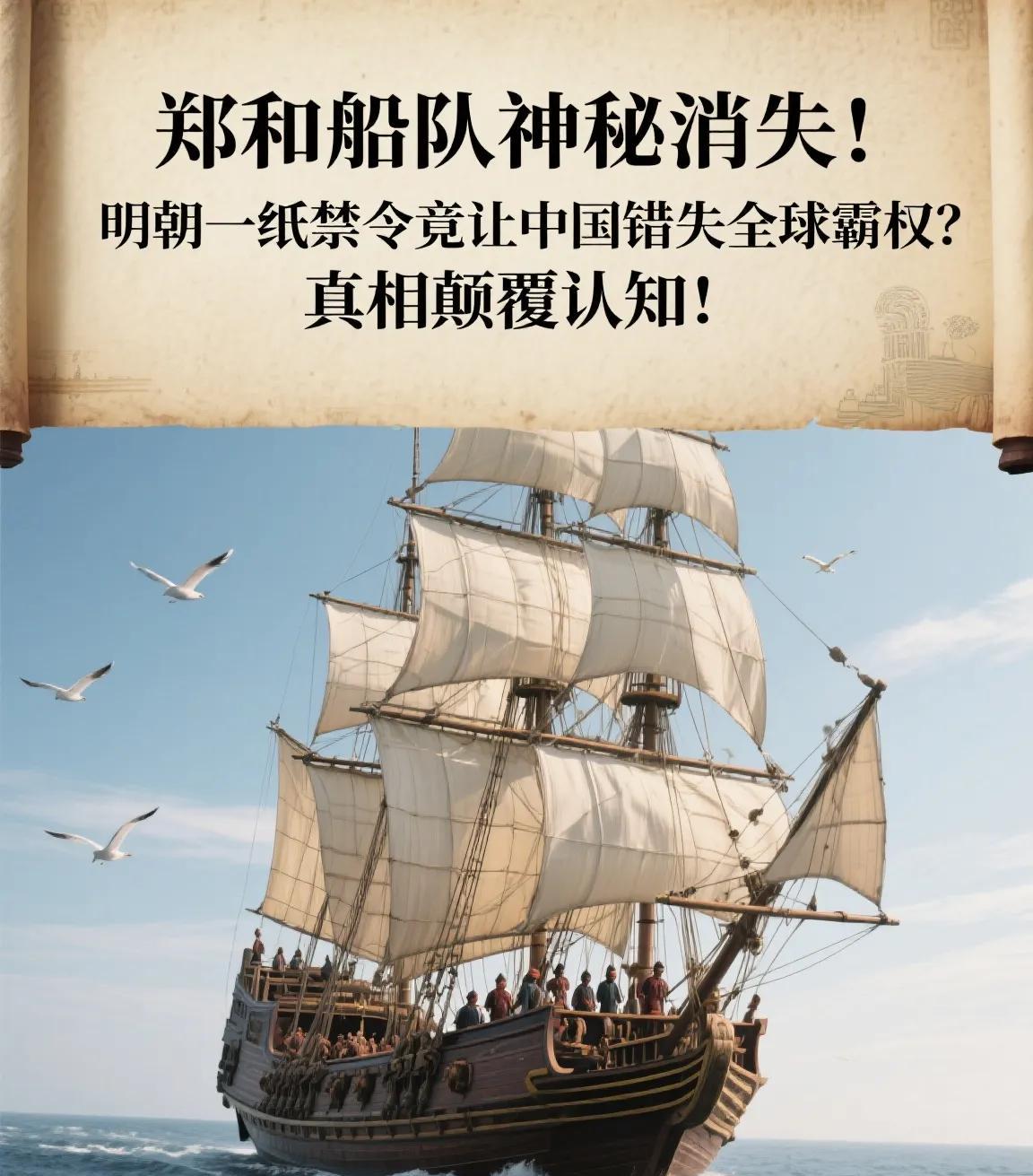 郑和船队神秘消失！明朝一纸禁令竟让中国错失全球霸权？真相颠覆认知！一场被焚毁的