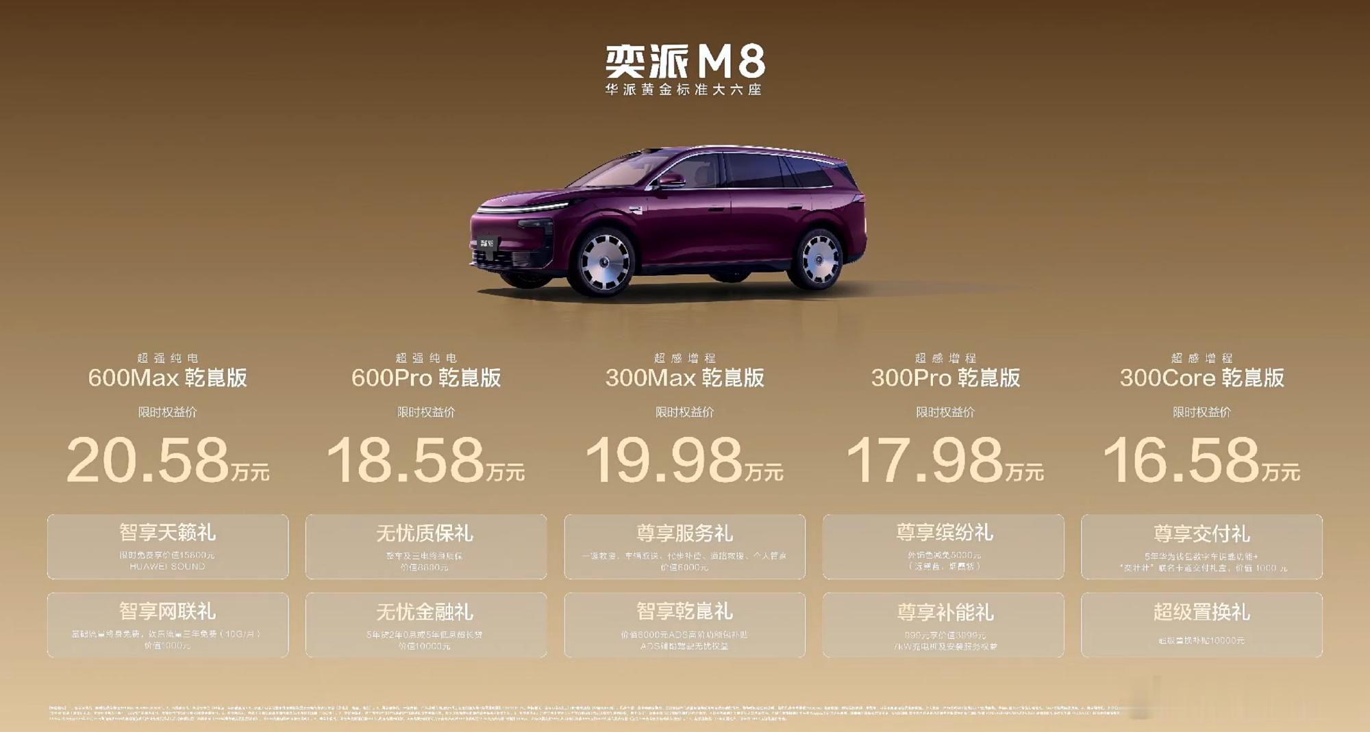 华派中大型六座SUV，5米车长、3米轴距，全系标配华为智能解决方案六件...