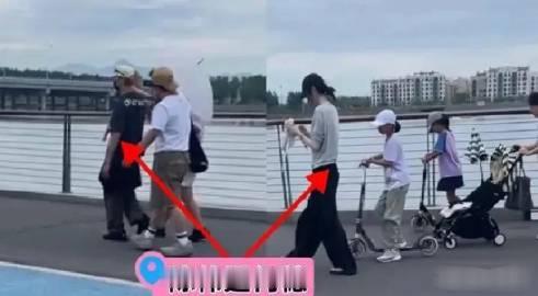 陈伟霆单手抱娃、何穗白到发光，街边遛娃都能拍成高质感样板间