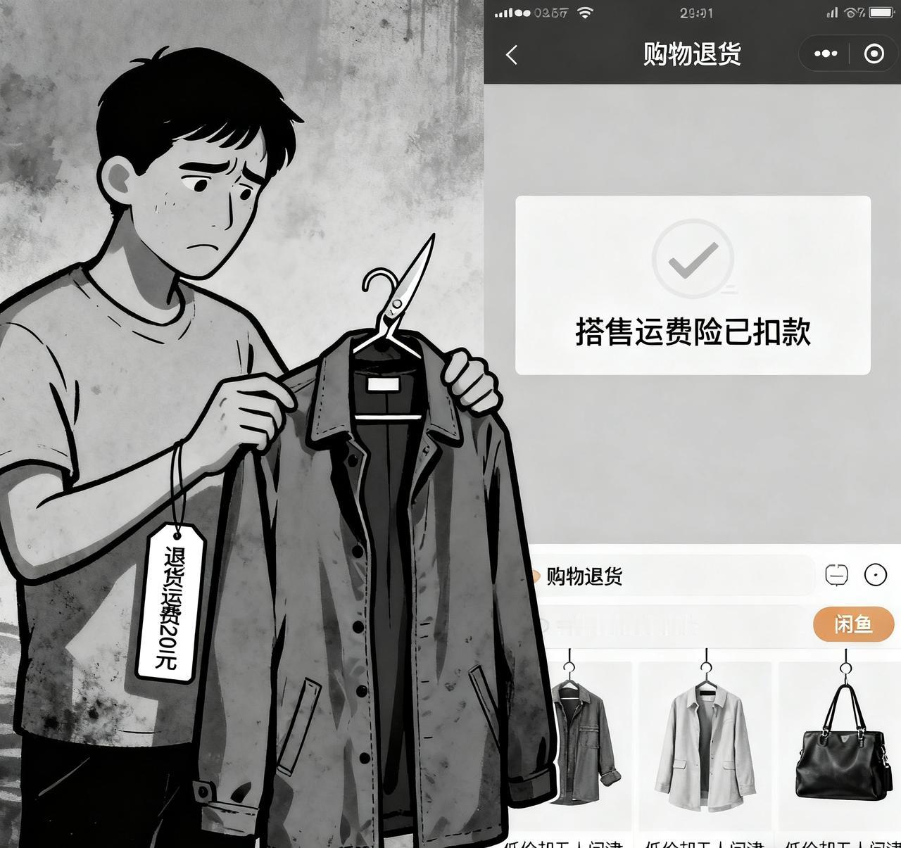 最近发现个事，现在很多人网购都靠七天无理由退货当底气。反正能退，看见啥买啥，结果