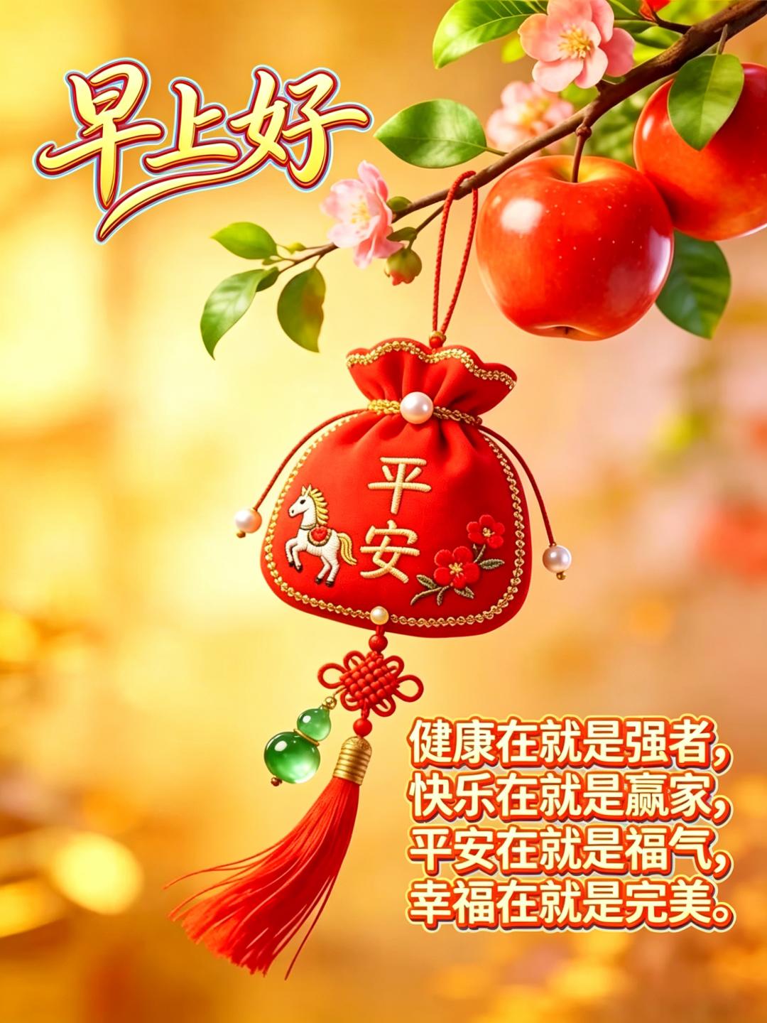 今天又是新的开始，感激身旁的朋友默默相伴，真诚送上祝福，愿心愿和祈愿，祝福朋友幸