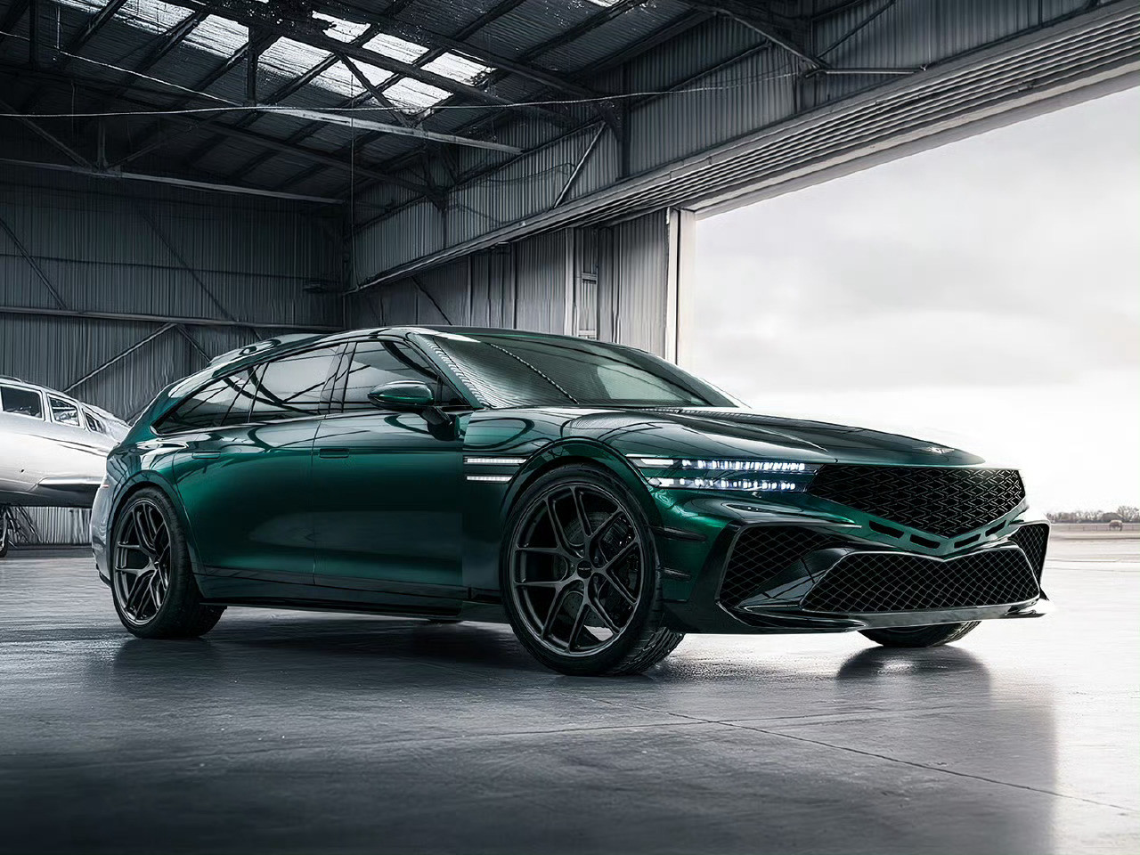 捷尼赛思G90Wingback概念车，这姿态真帅