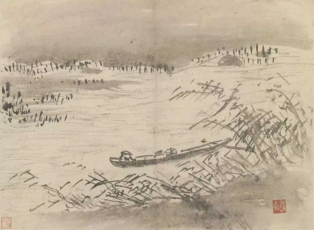 明徐端本《杂画册》。徐端本（1438—1519），又明史忠，字廷直，金陵人，兼