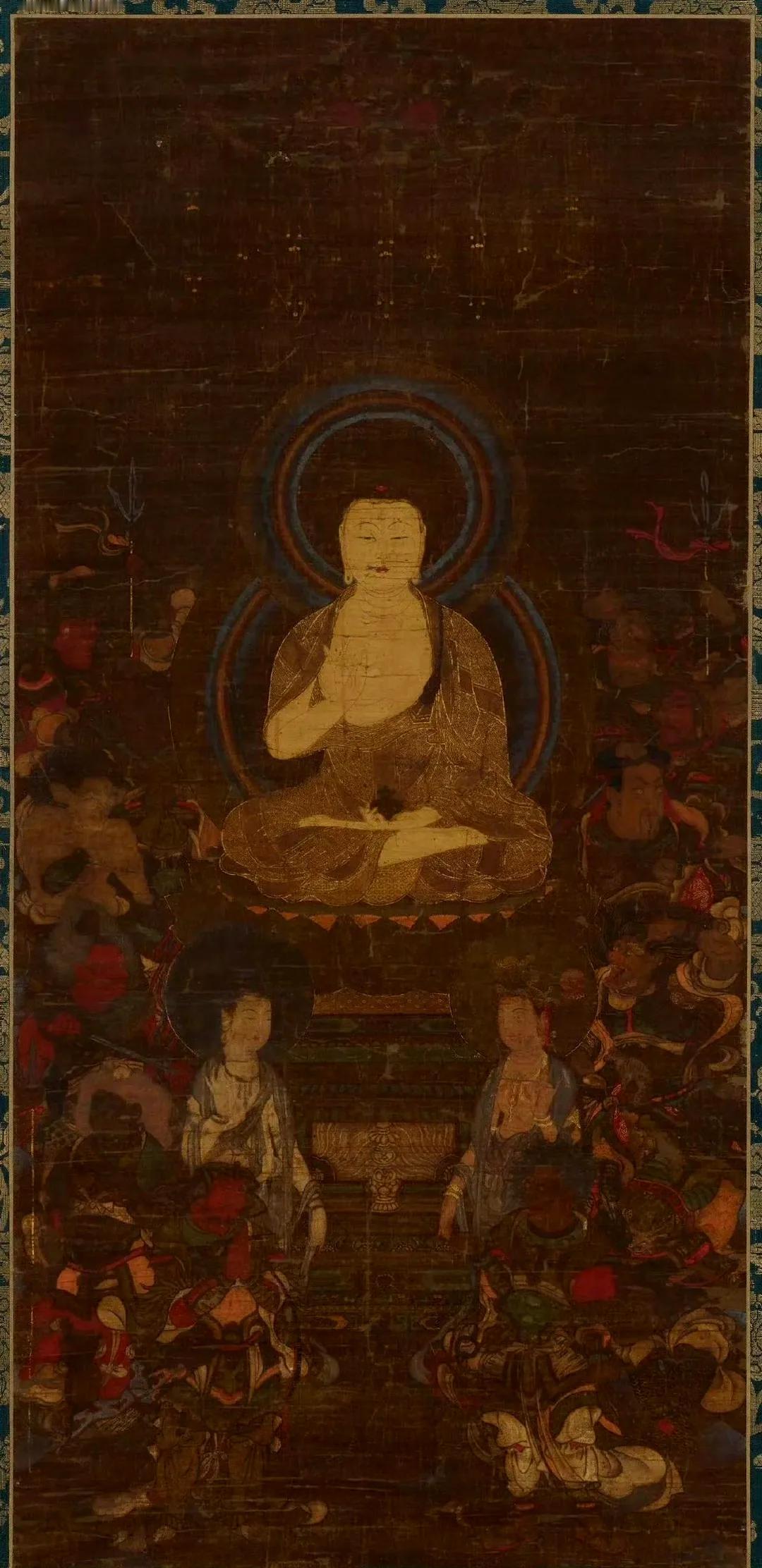 药师琉璃光如来和十二药叉大将。​​​明末或者清初佚名文殊菩萨像​​​平安