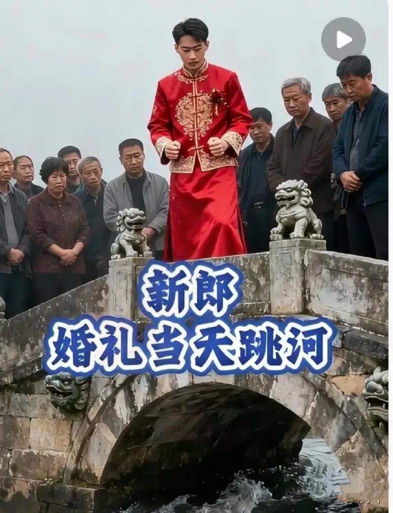 新郎跳河事件备受热议！新娘今夜可能彻夜难眠！原因不是全网关注她，而是再也找不