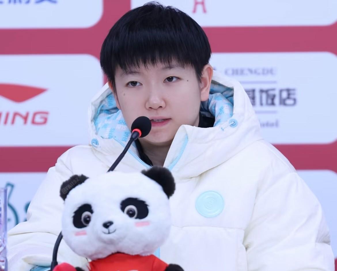 听了孙颖莎的采访我不盼着她能夺冠了不是不相信她的实力，而是她说了，这次比