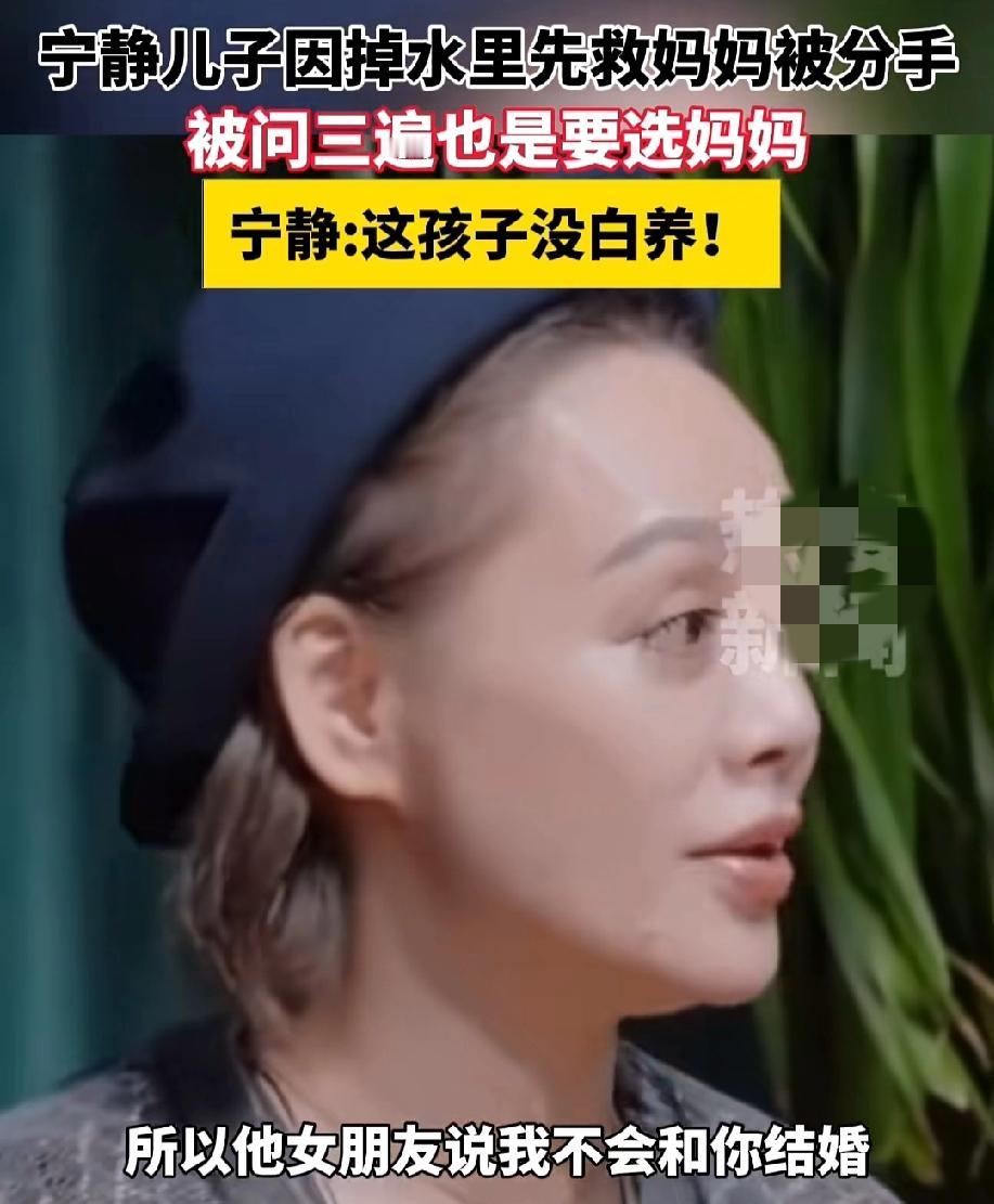 万万没想到,这种世界性难题被宁静的儿子遇到了。“如果我和你妈掉河里了,你会先救